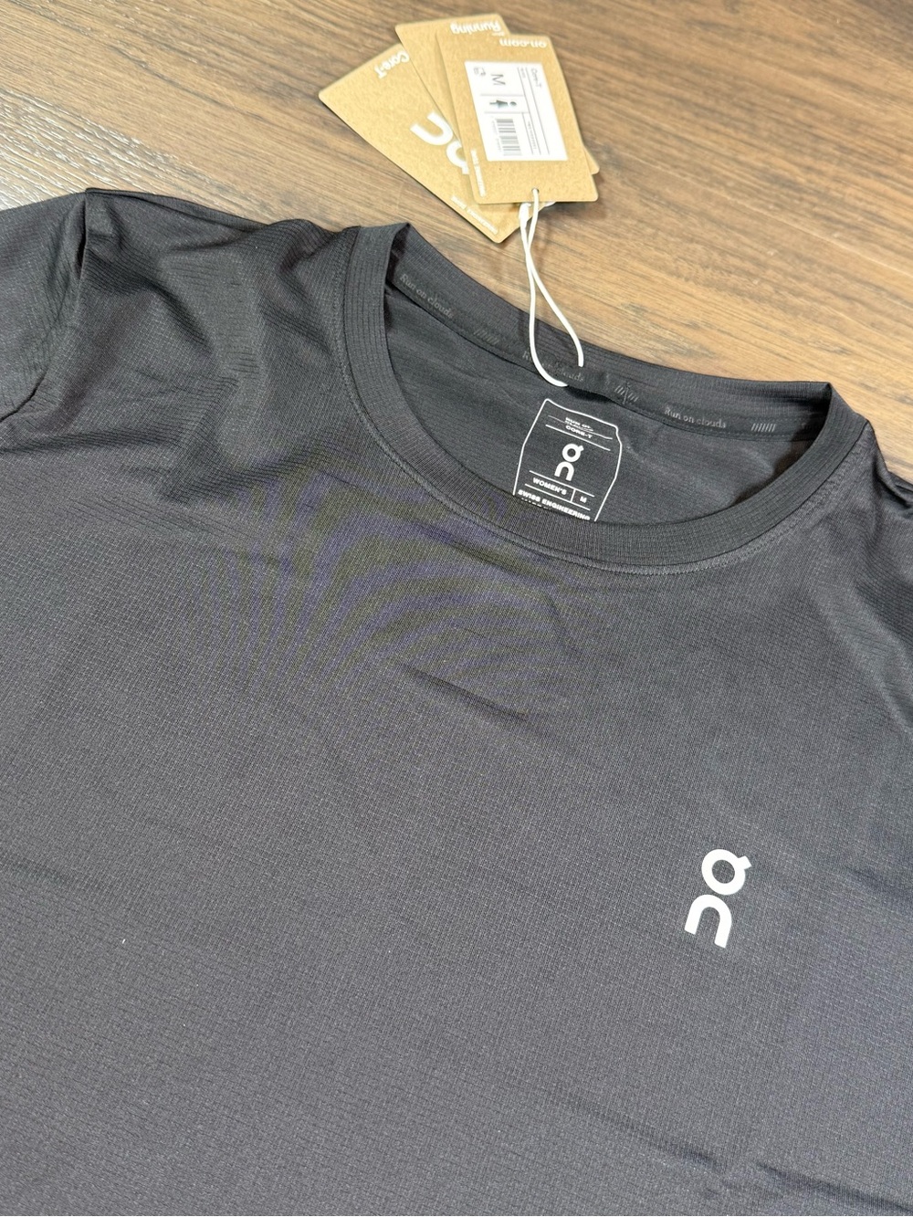 On Running Women’s Core-T Black Crew Neck Performance Tee